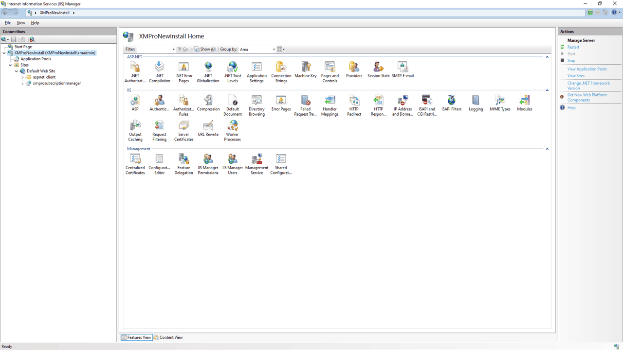 Fig 2: Creating a Self-Signed Certificate through IIS