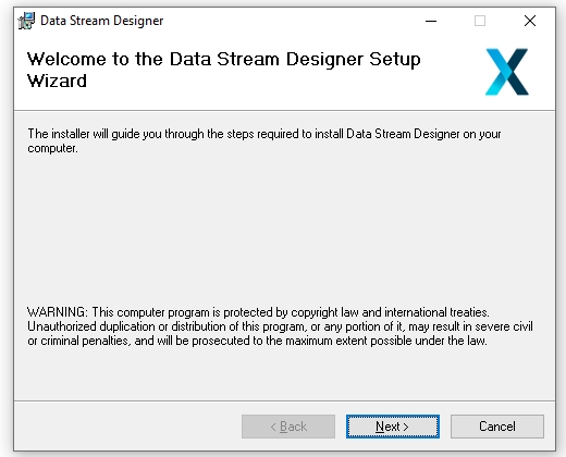 Data Stream Designer Setup