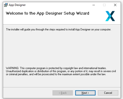 App Designer Setup