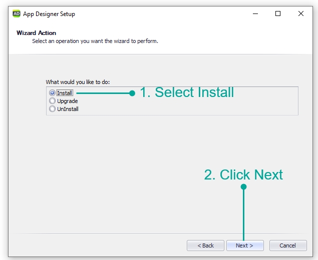 Choose Install