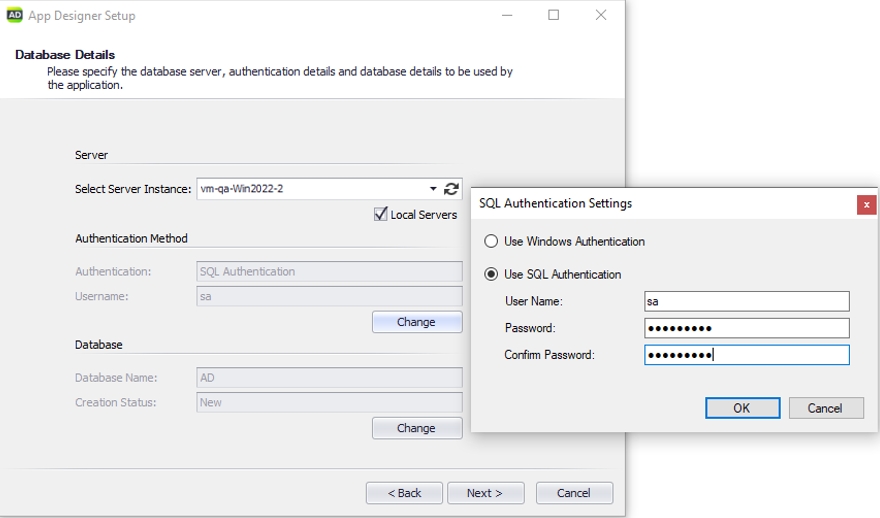 SQL Authentication