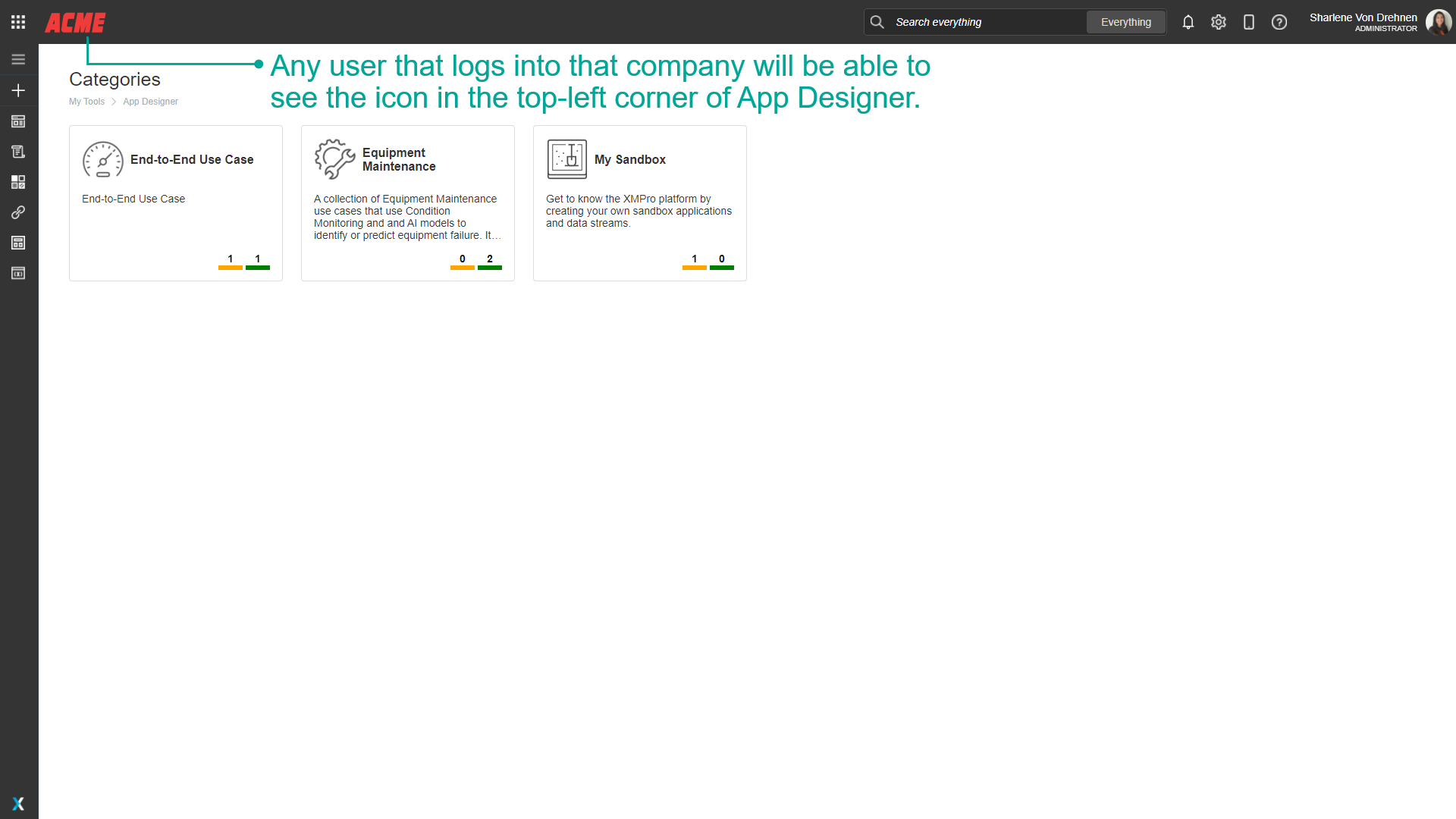 Company Logo Display