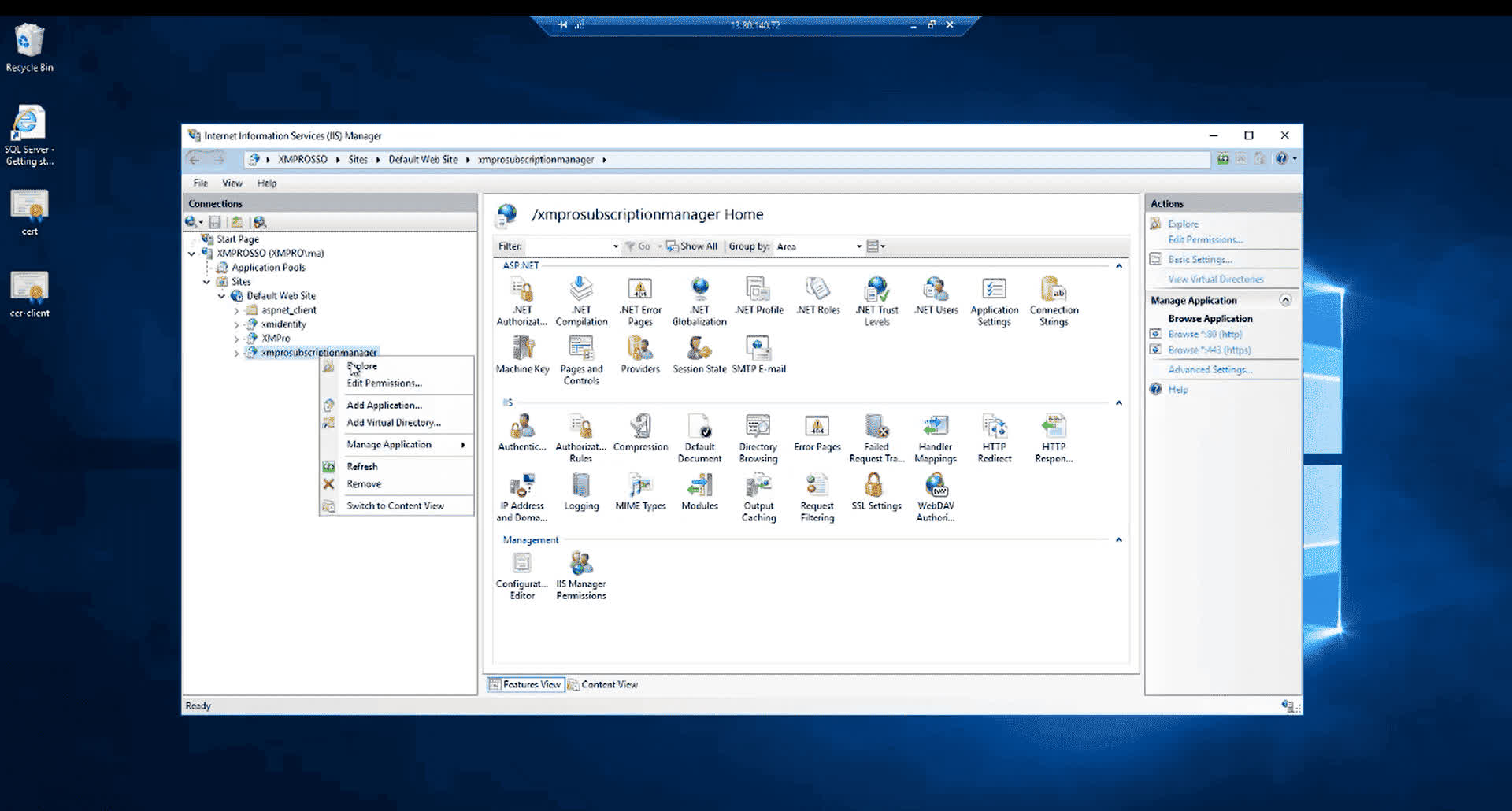 Open Subscription Manager application