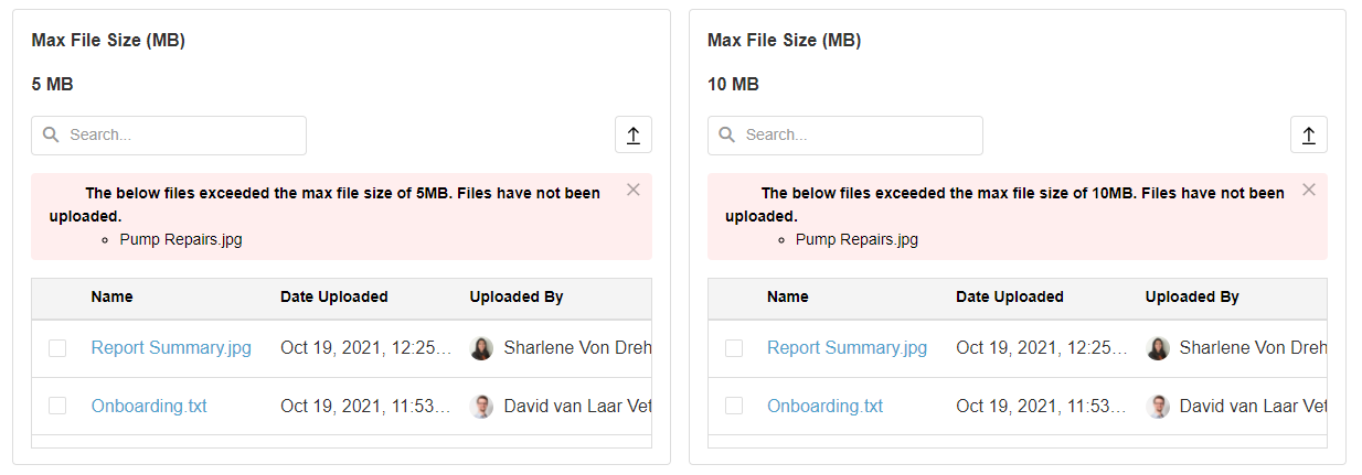 Max File Size