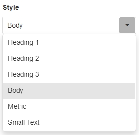 Style Options