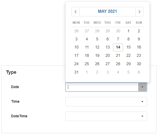 Type - Date