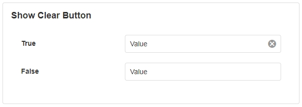 Show Clear Buttons