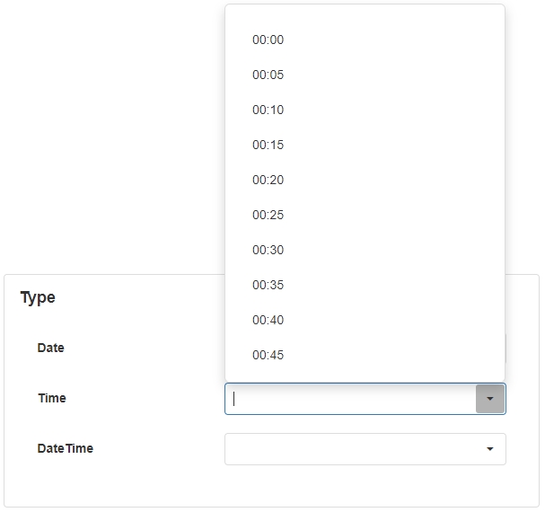 Type - Time