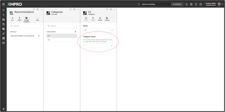 Figure 8 - Recommendation Category Factor