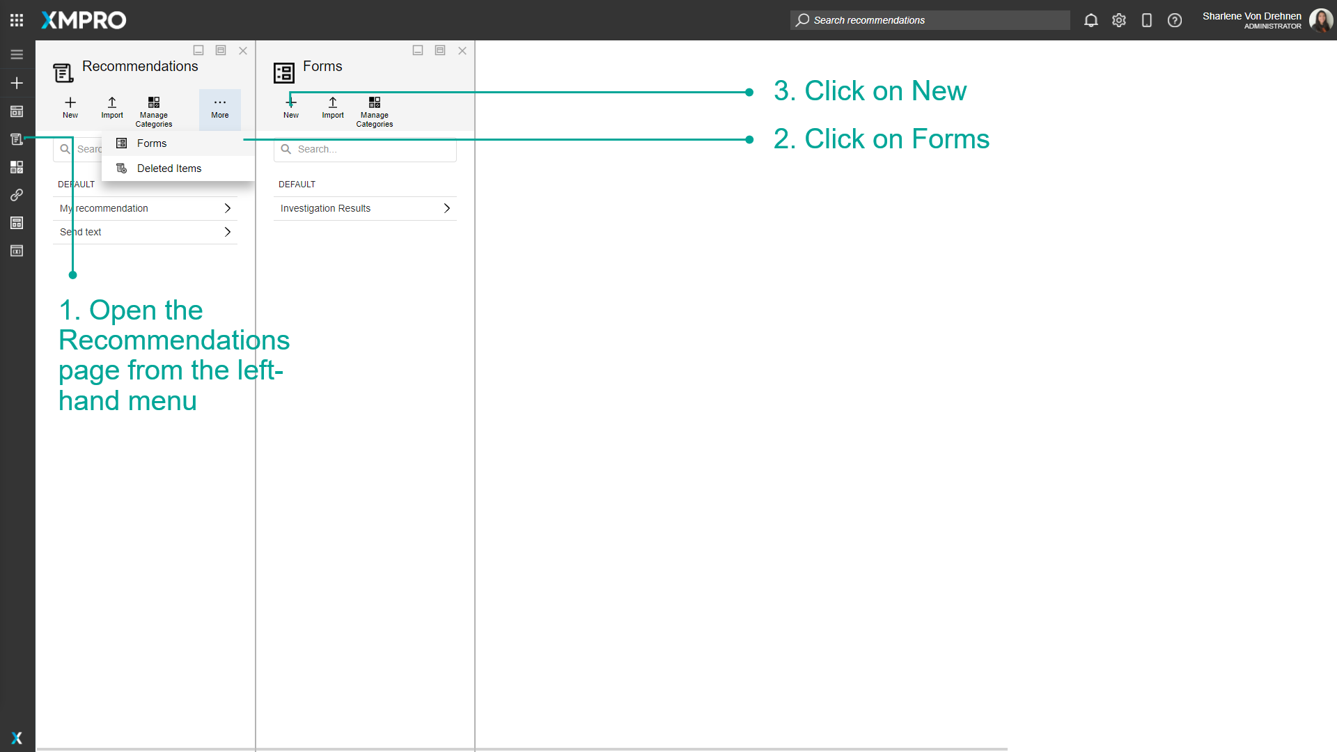 Form creation - step 1