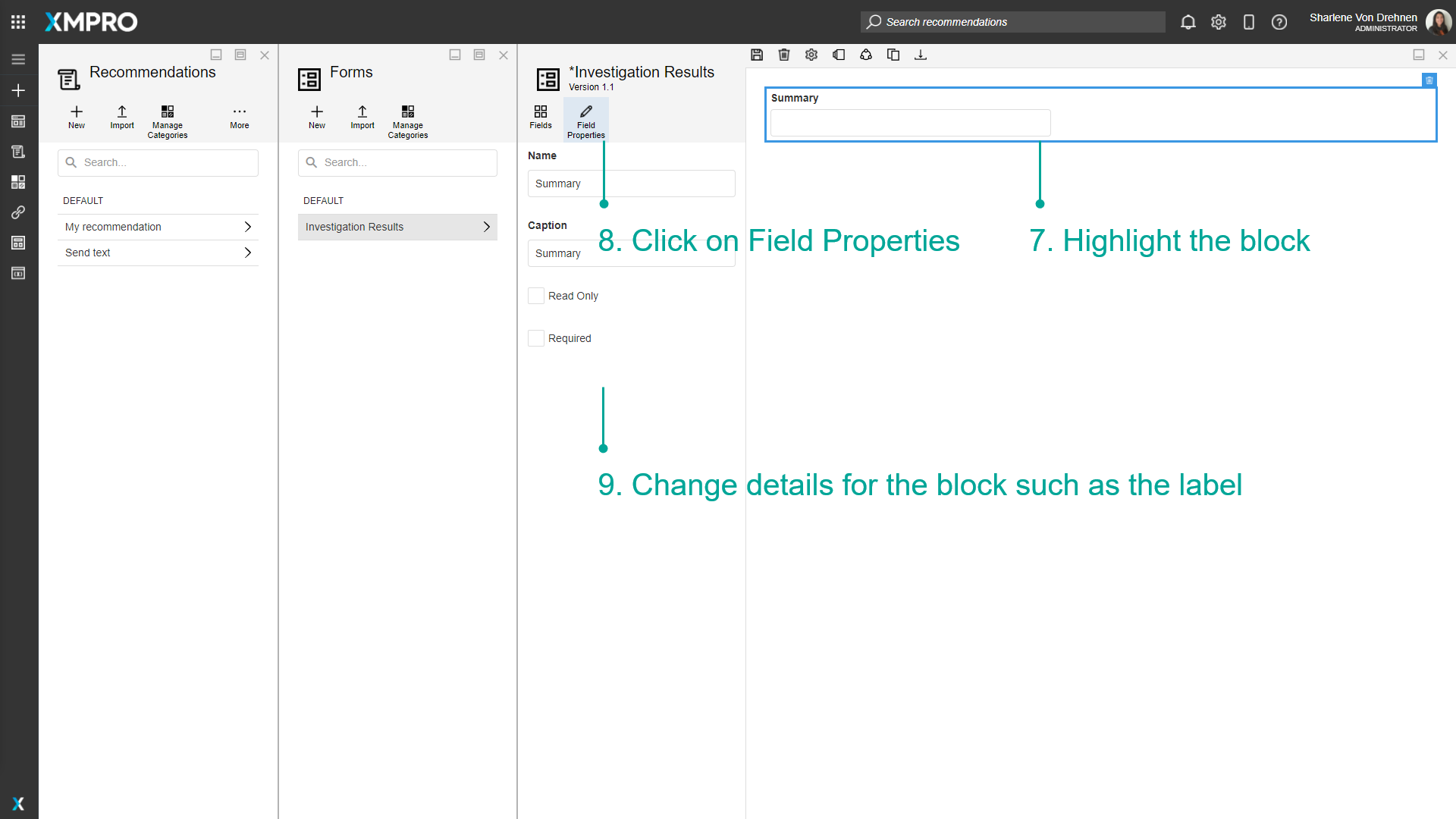 Form creation - step 4