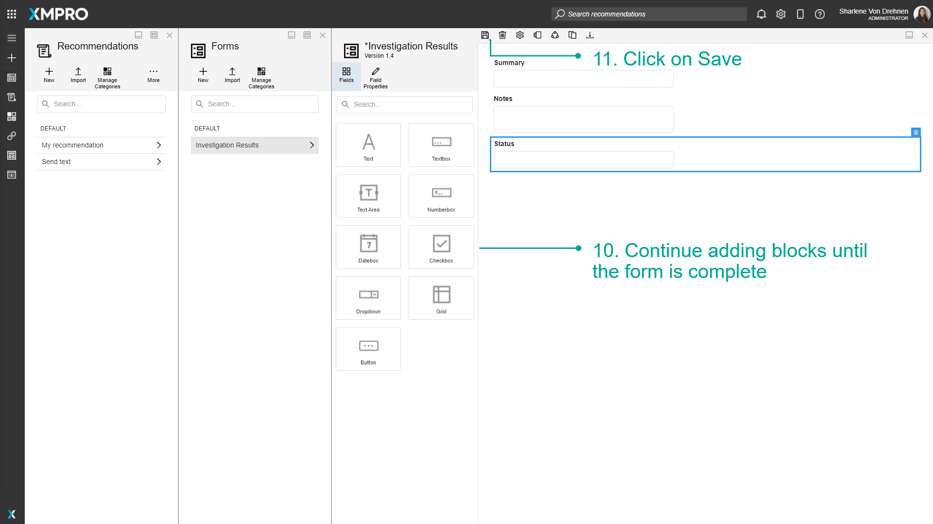 Form creation - step 5