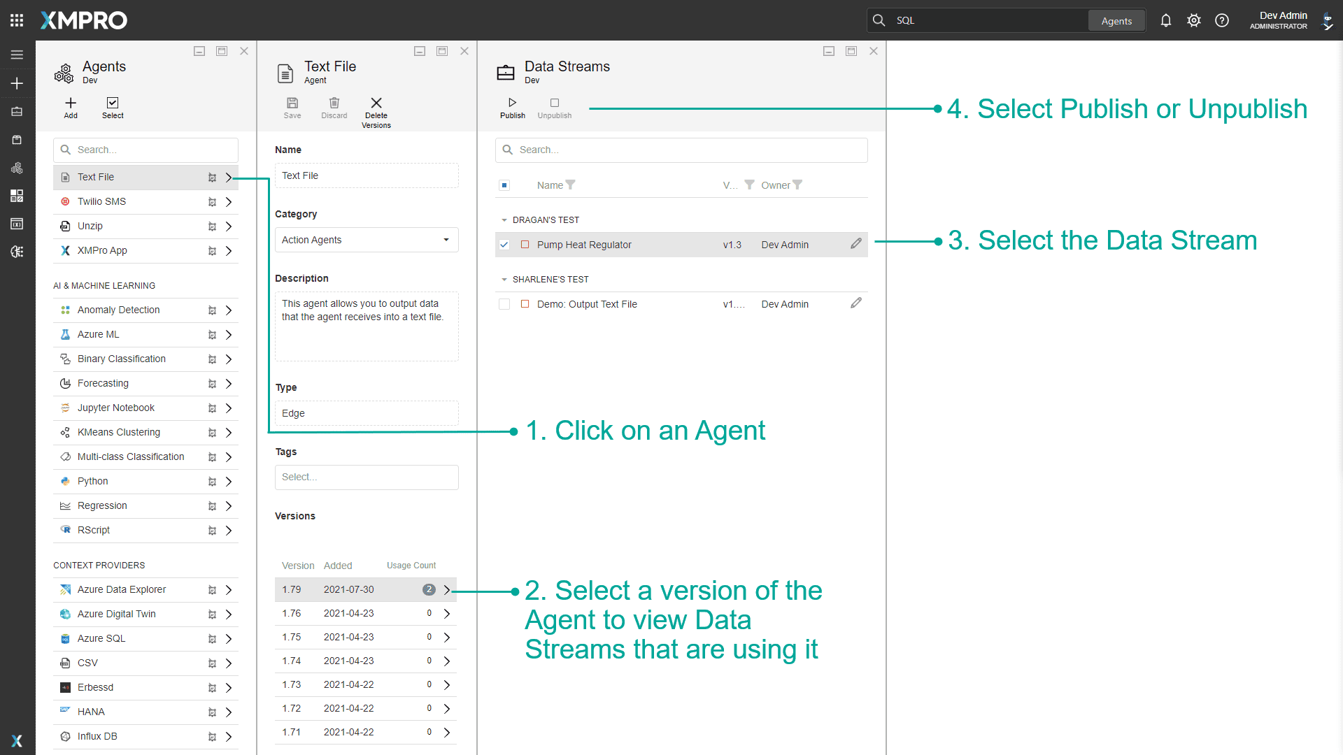 Fig 4. Data Stream Toolbox Interface