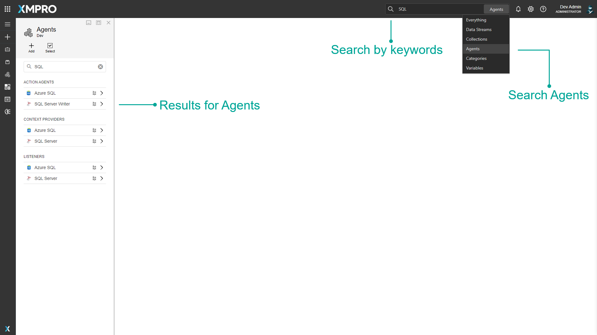 Fig 3. Searching for an Agent