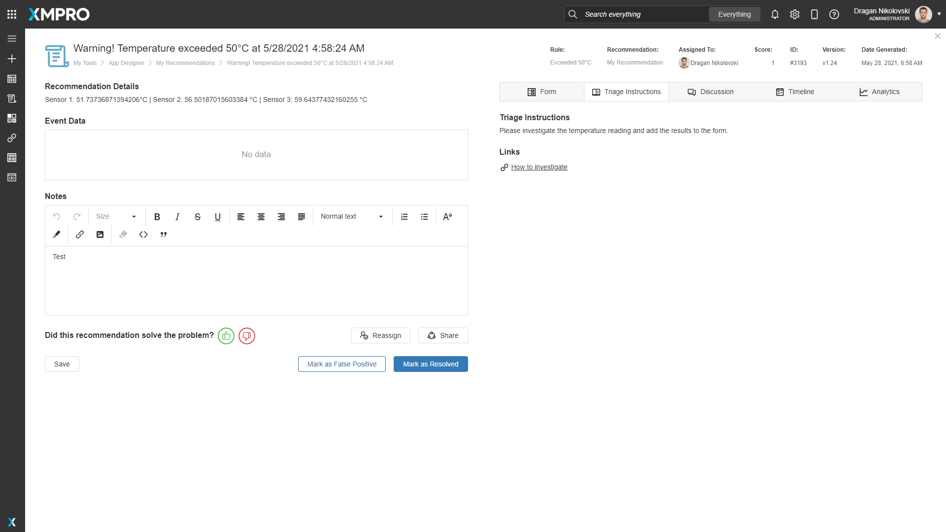 Alert Triage Instructions
