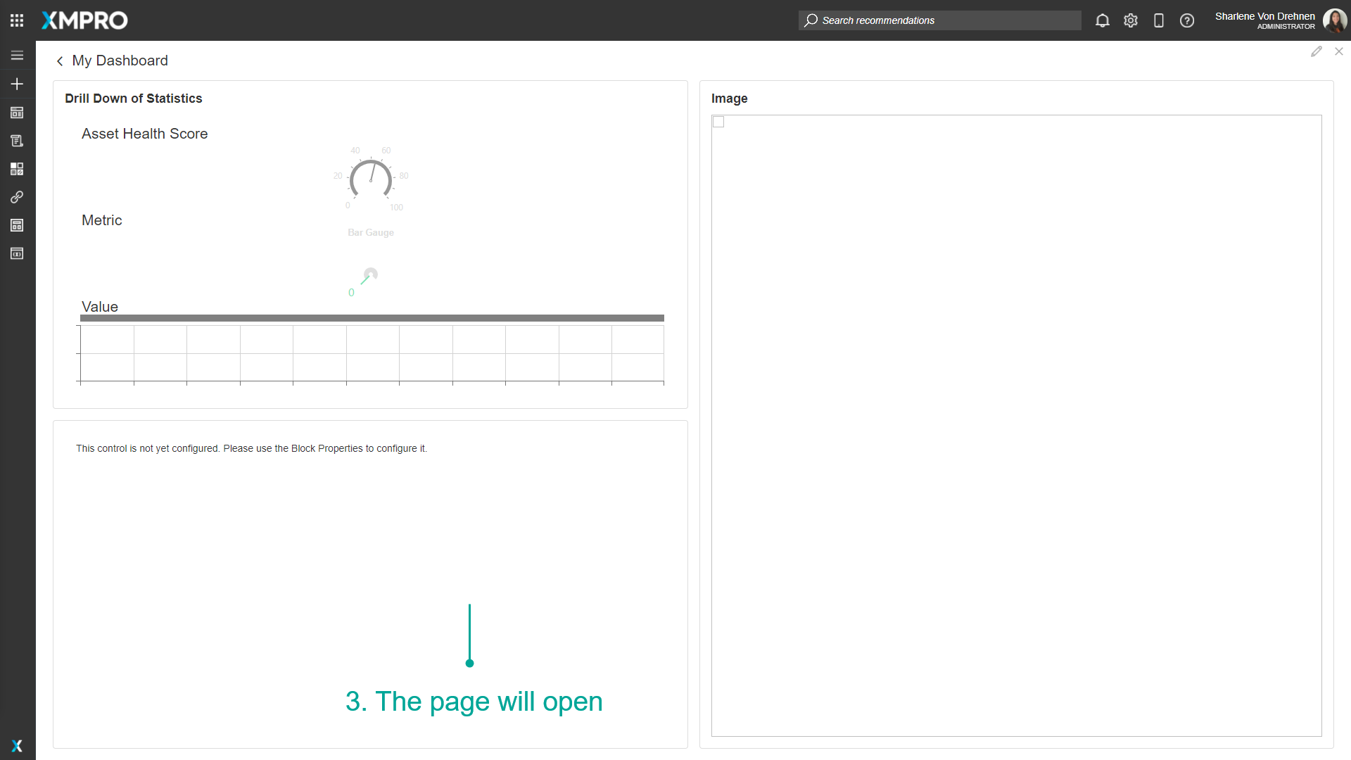 Screenshot showing the destination page after the navigation button has been clicked. This shows the result of successful navigation between pages.