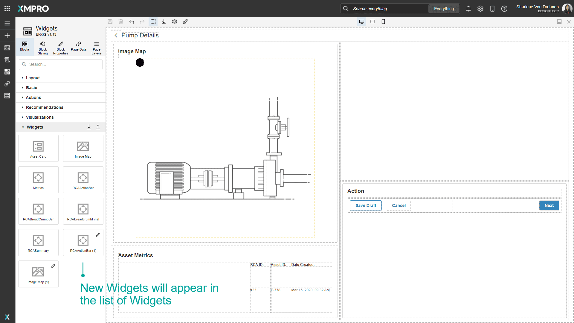 Screenshot showing the newly imported widgets appearing in the widgets list