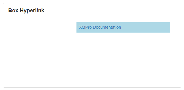 Box Hyperlink interface