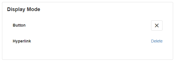 Data Operations display mode options
