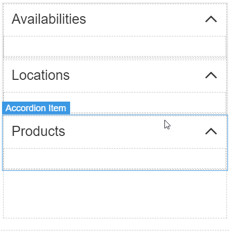 Adding a new Accordion Item