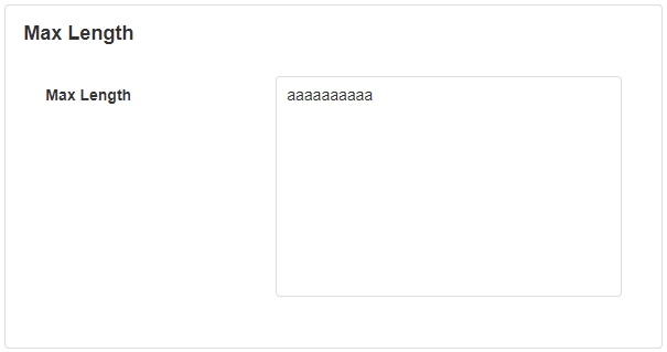 Max Length