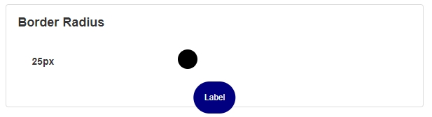 Label Border Radius