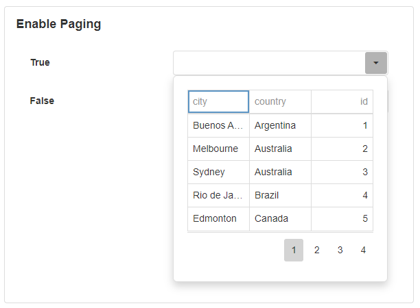 Allow Paging Setting