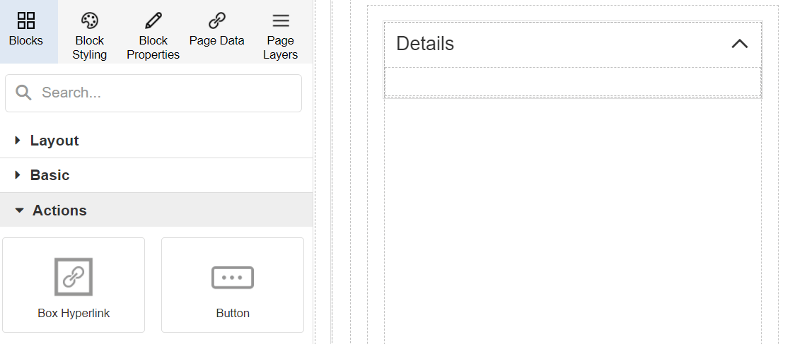Adding Blocks to an Accordion Item