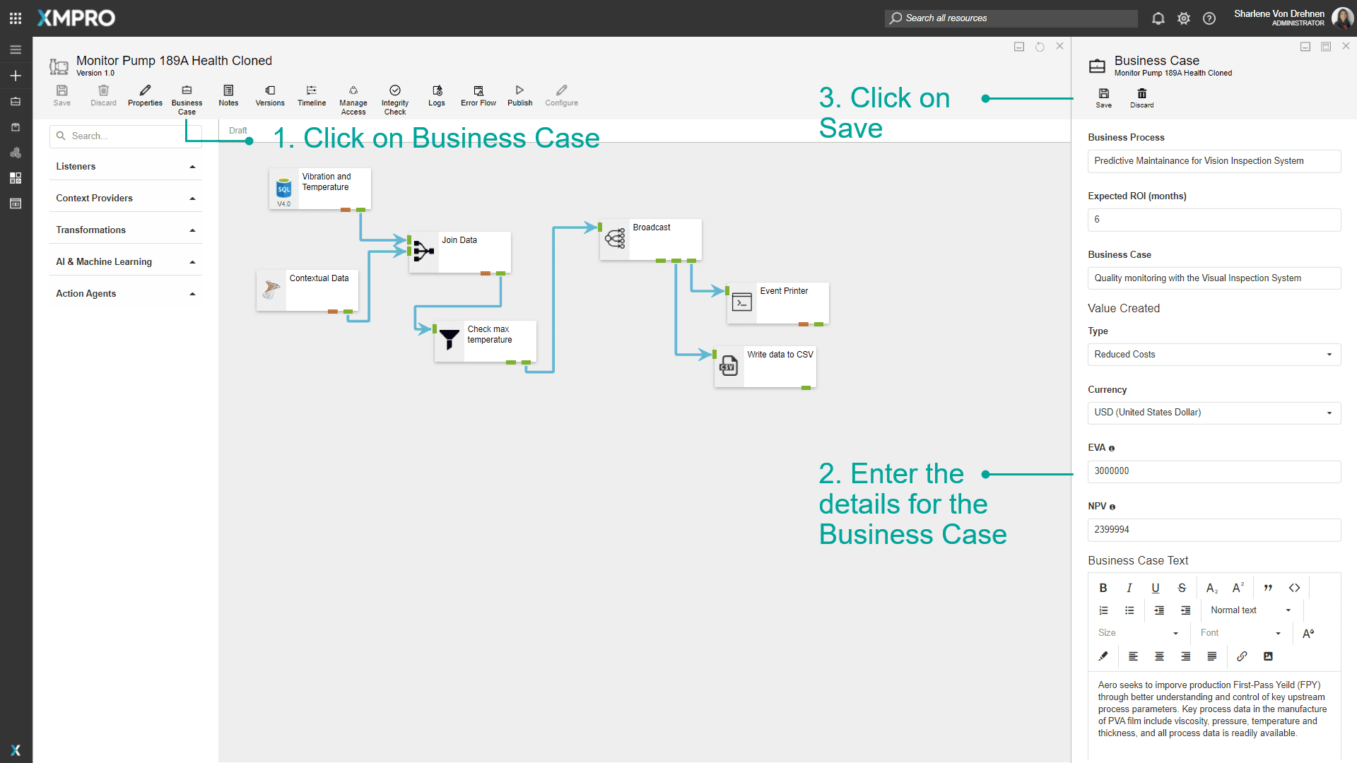 Adding a Business Case