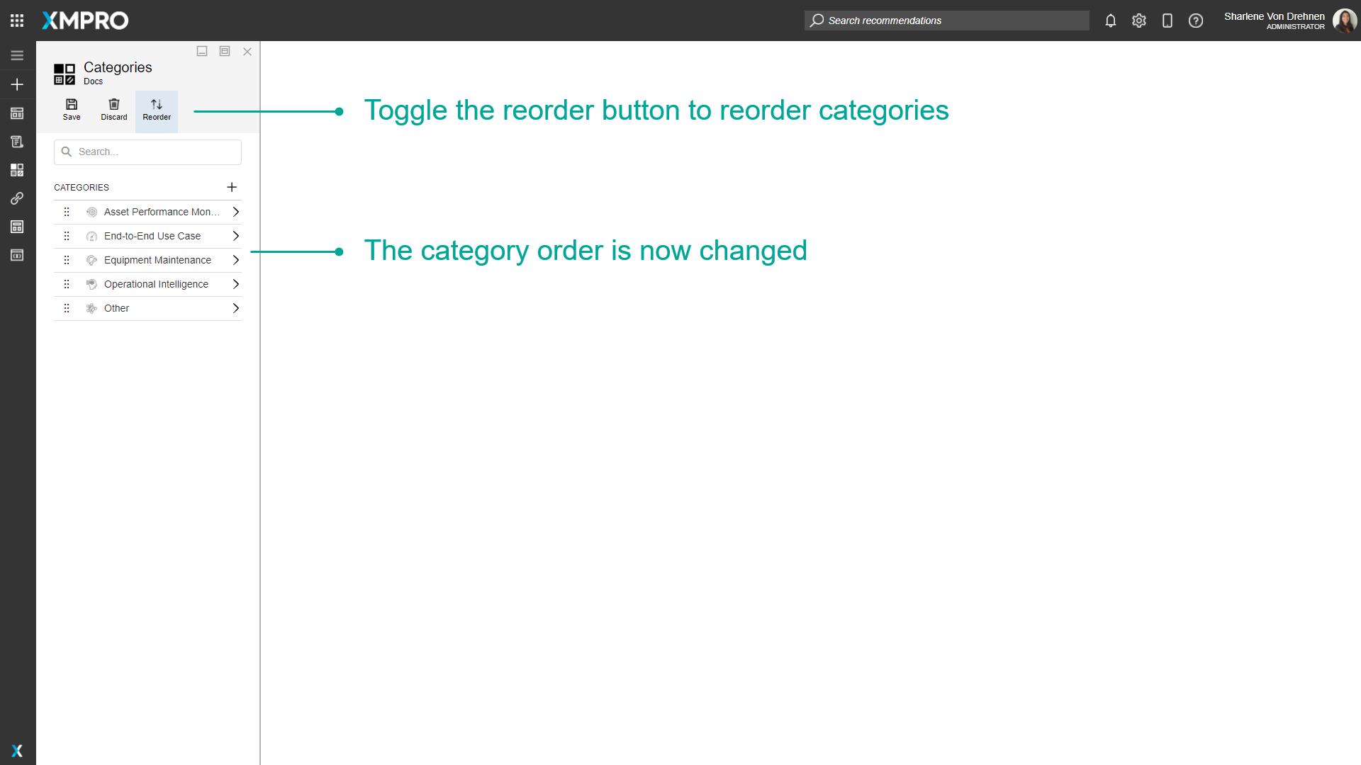 Category Reordering 1