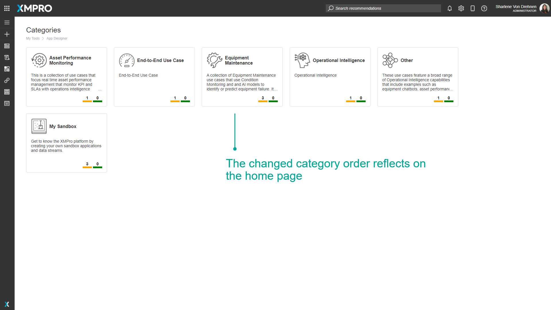 Category Reordering 2