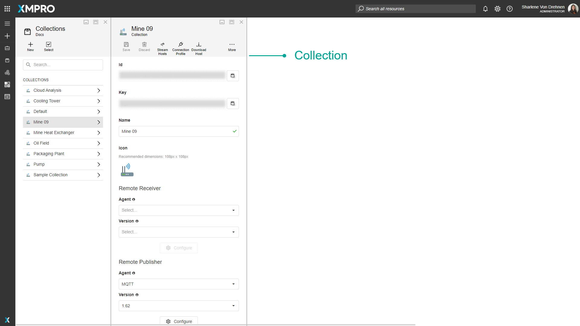 Collection creation dialog