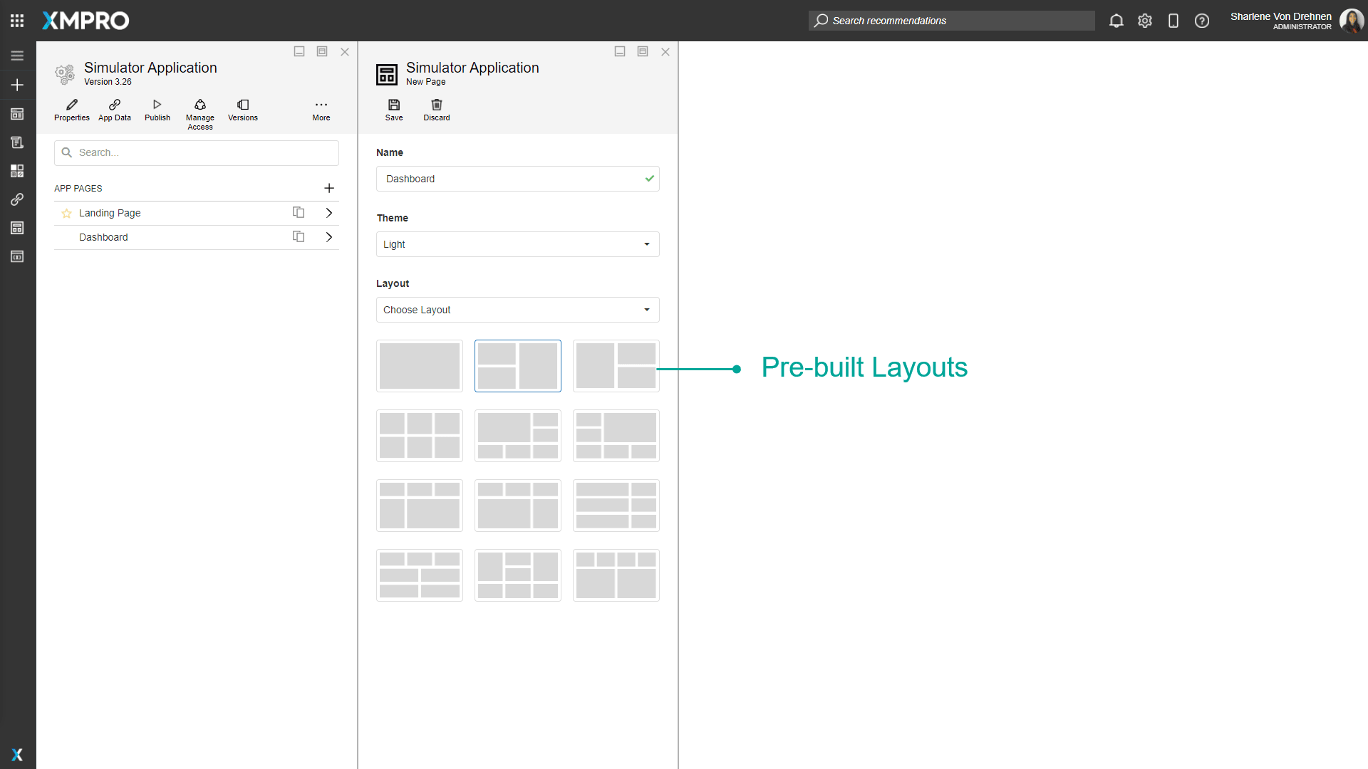 Responsive design example showing layout adjustments across different screen sizes