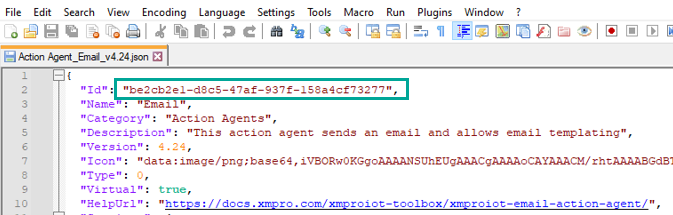 JSON file