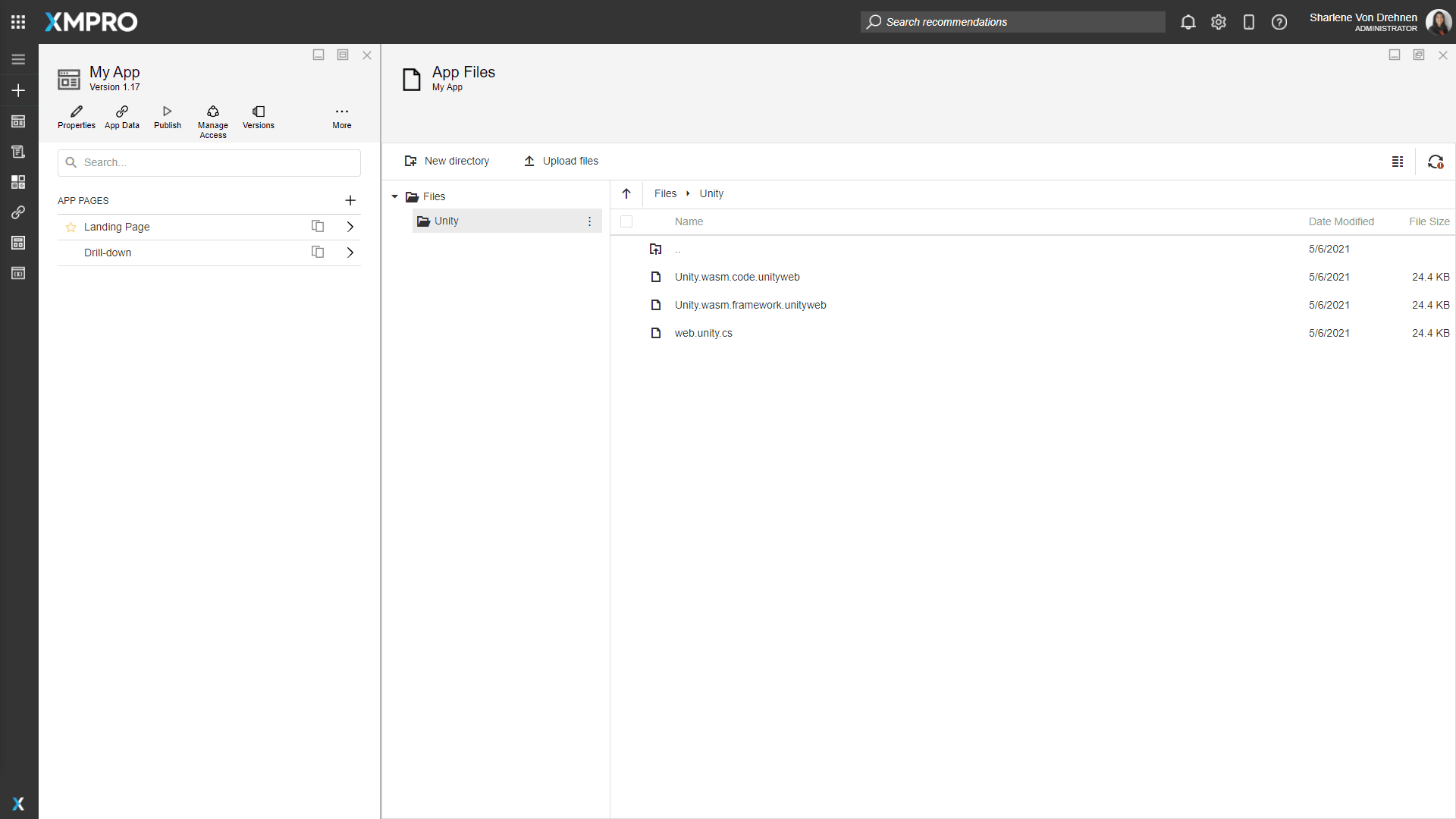 File upload dialog displaying the Upload Files button and file selection interface