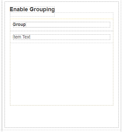 Enable grouping property