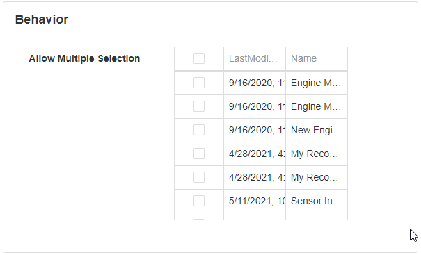 Allow Multiple Selection