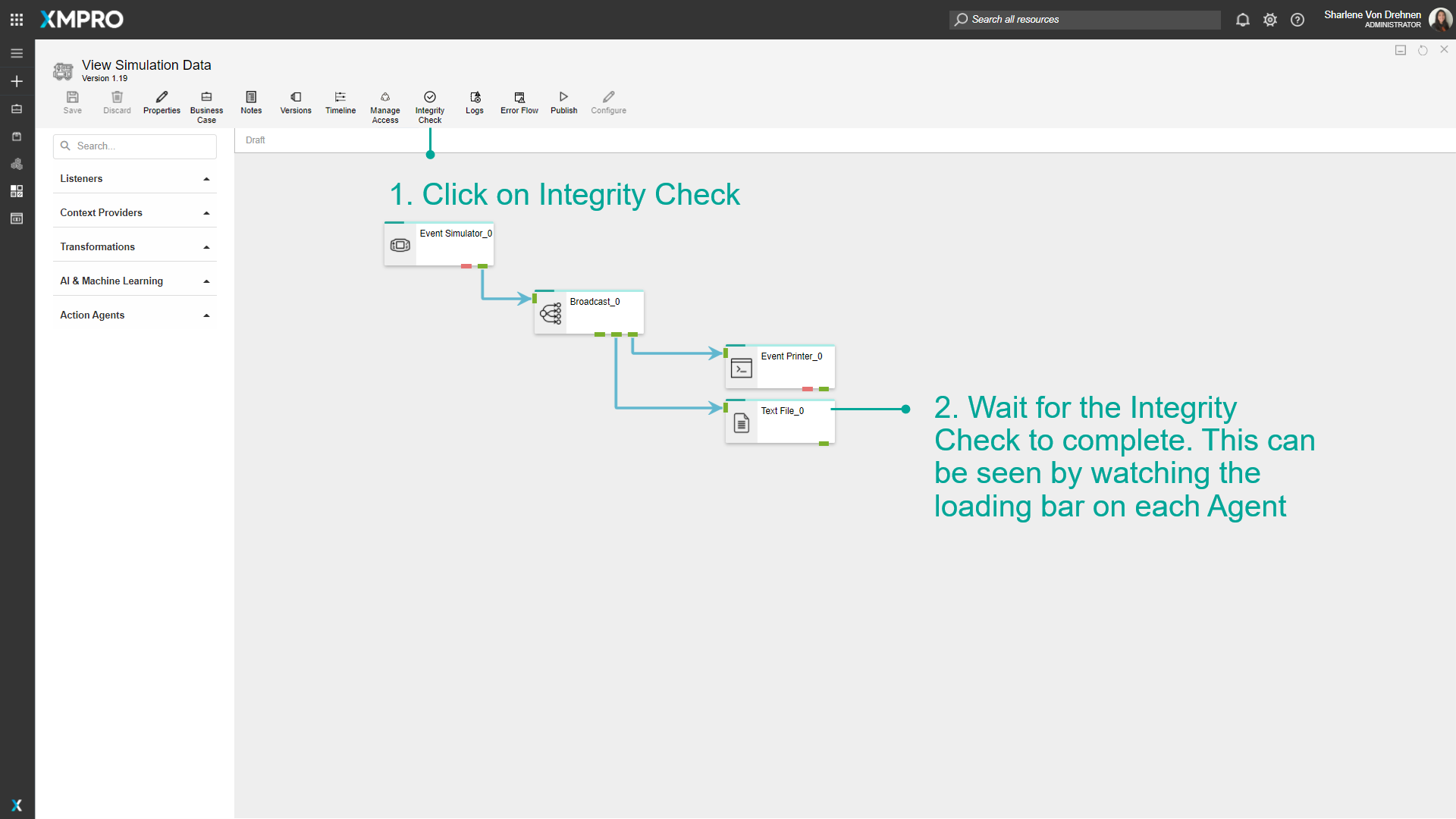 Running an Integrity Check