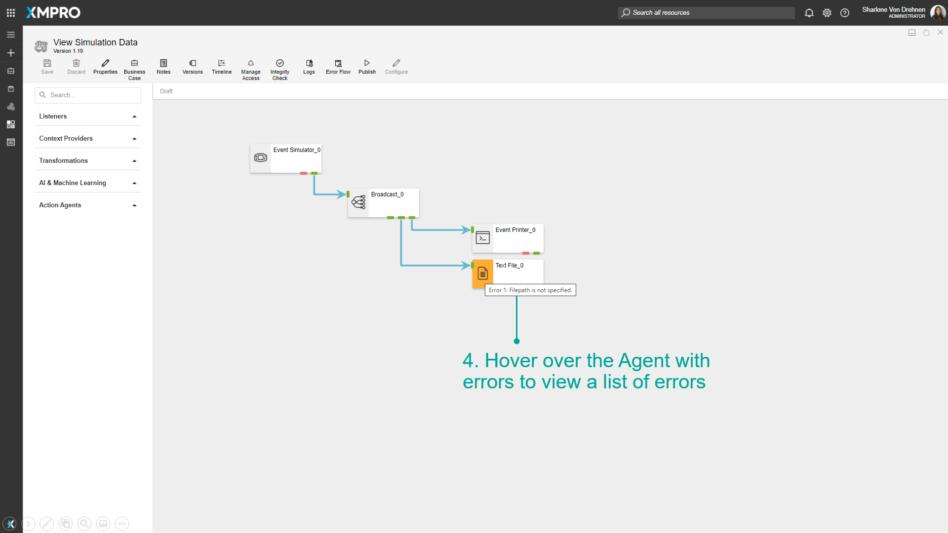 Viewing Integrity Check Errors