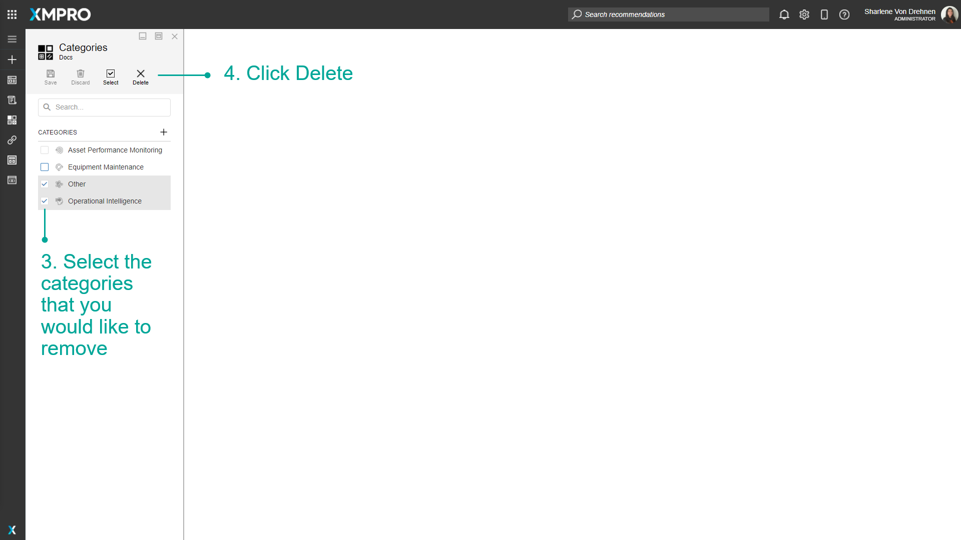 Selecting multiple categories