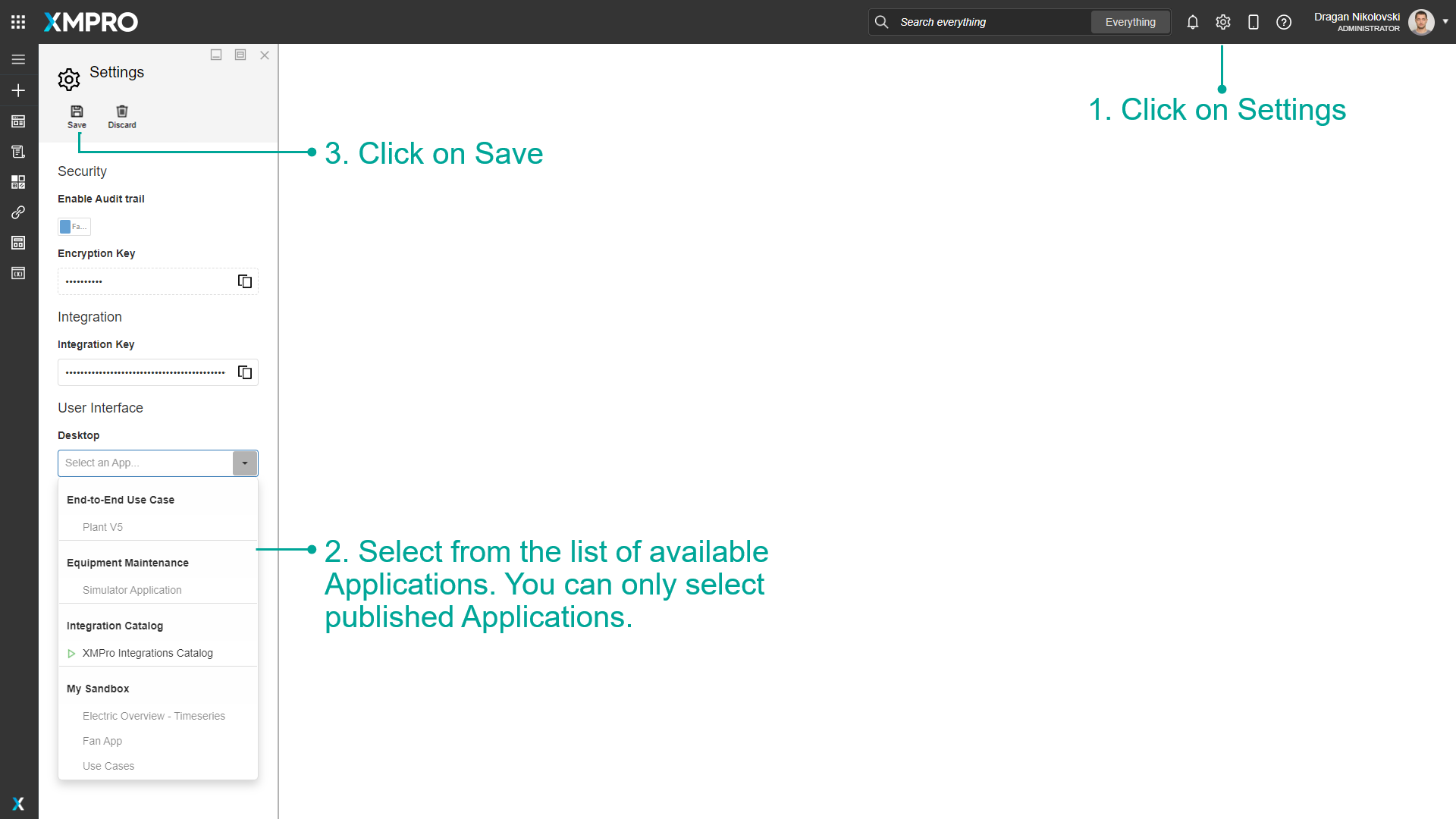 Fig 1: Set a Landing Page