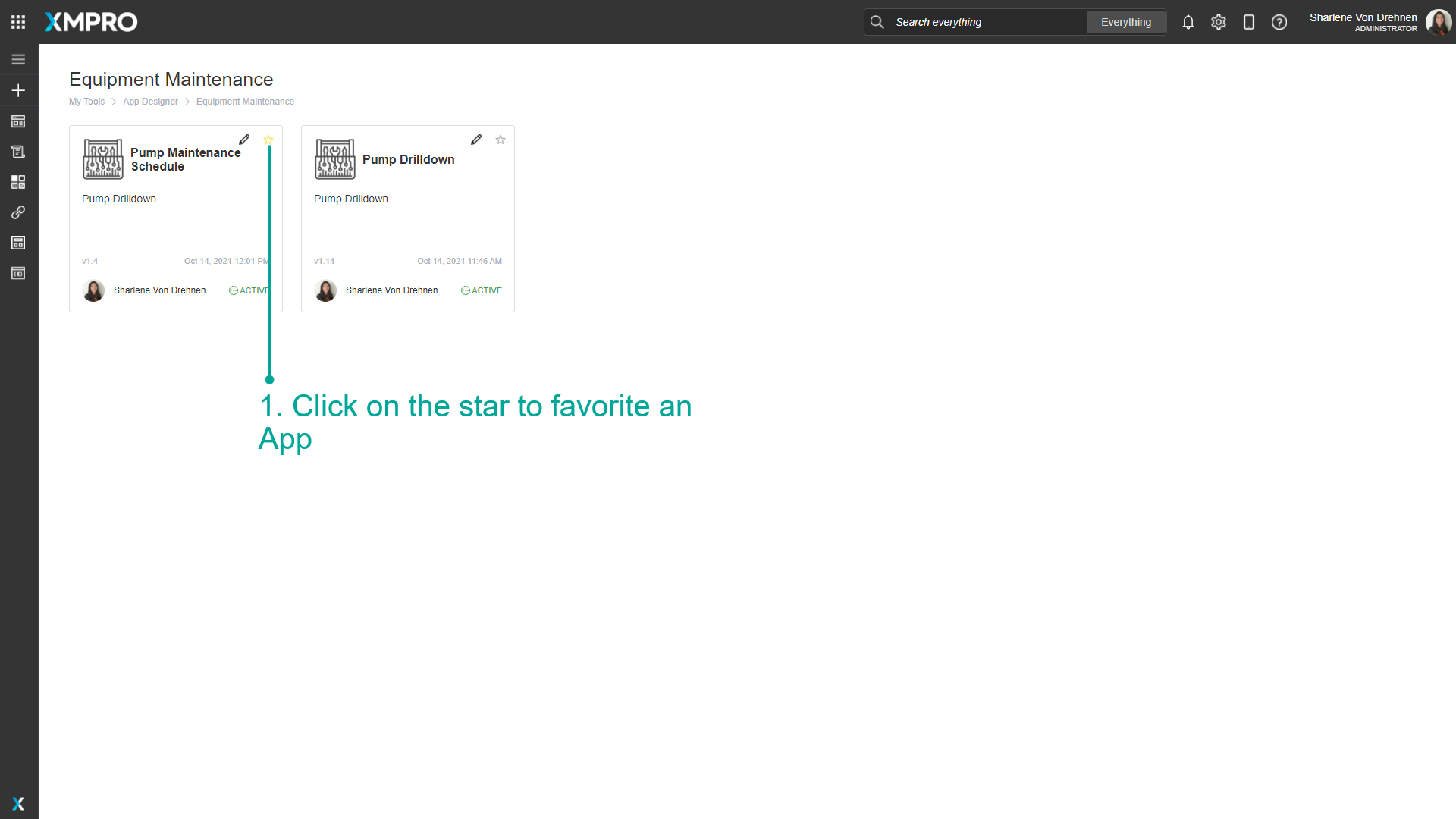 Fig 2: Favorite an App