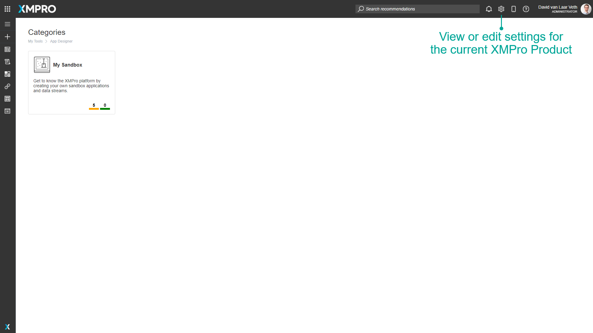 Fig 1: Access the Site Settings