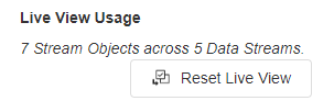 Fig 3: Live View Usage and Reset Button