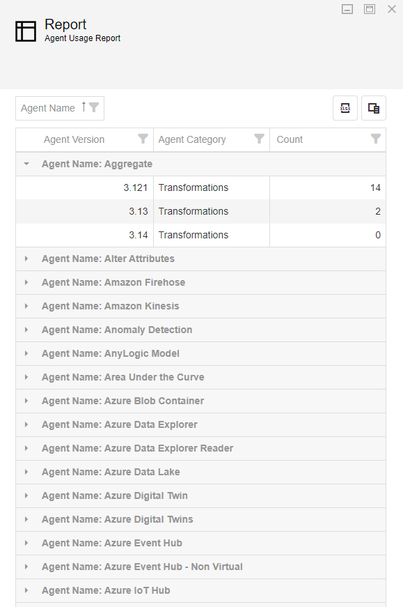 Fig 4: Example Data Stream Designer Report