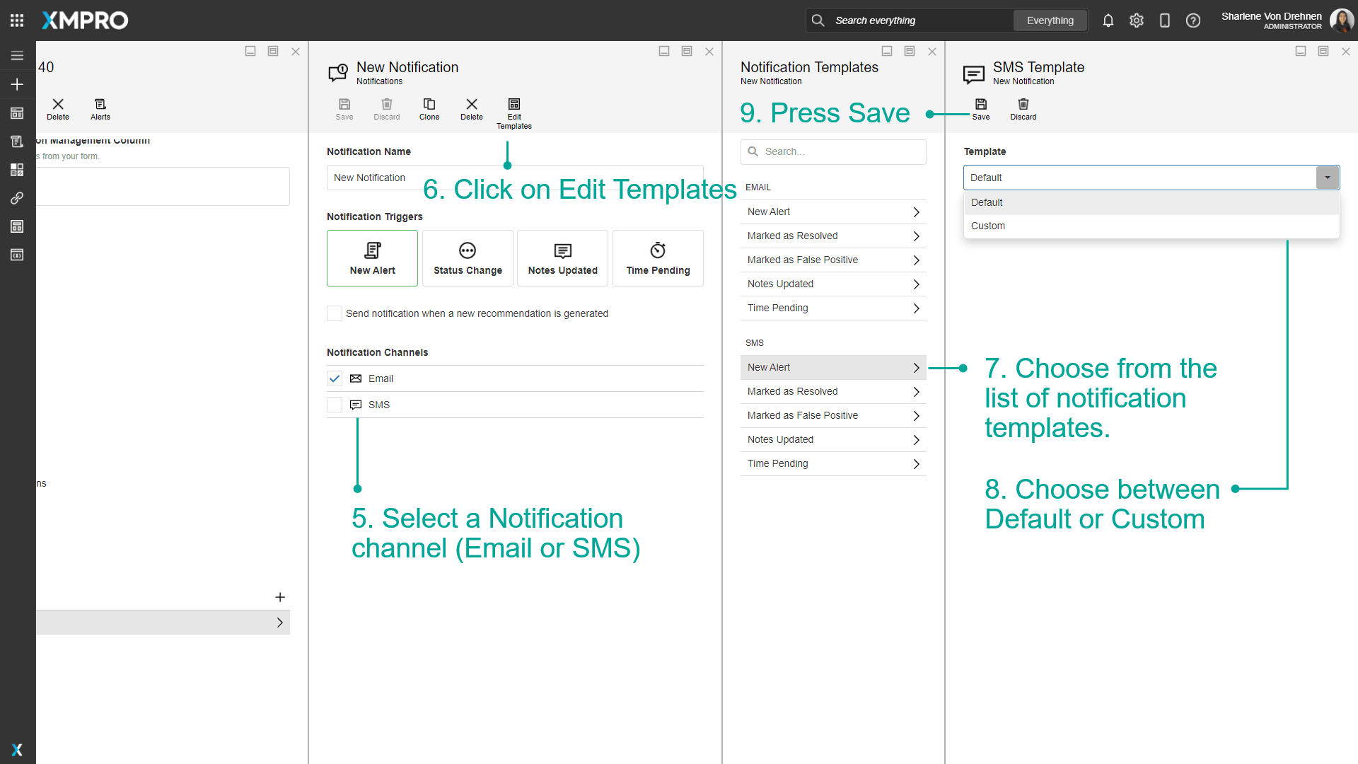 Add Notification Button
