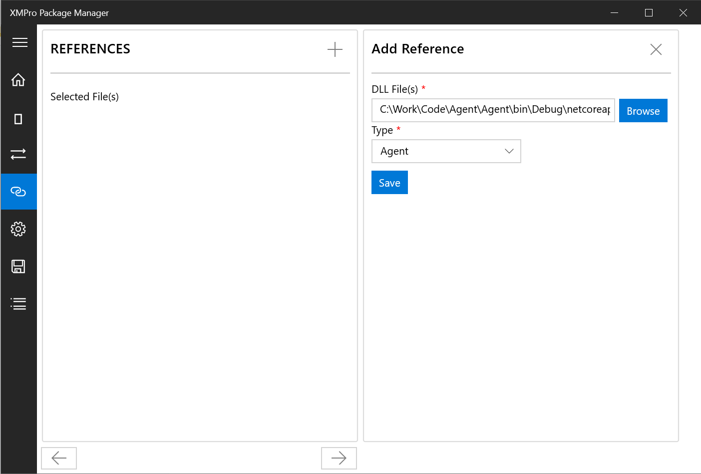 References configuration
