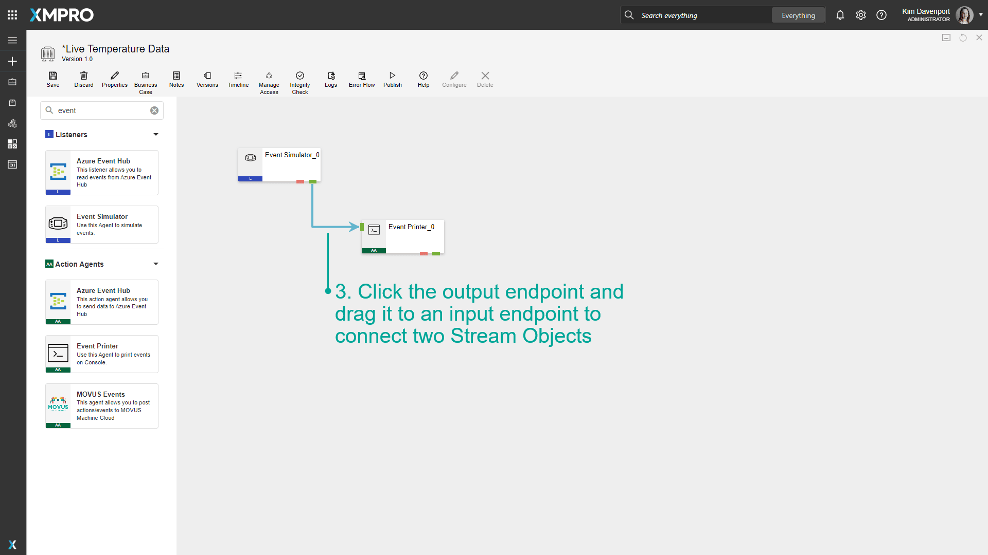 Connecting two Agents