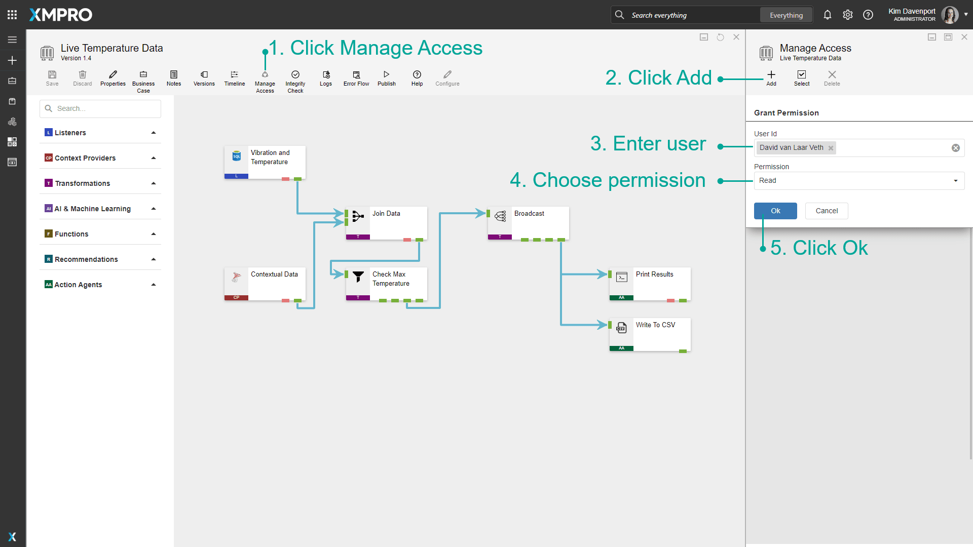 Sharing Access to a Data Stream