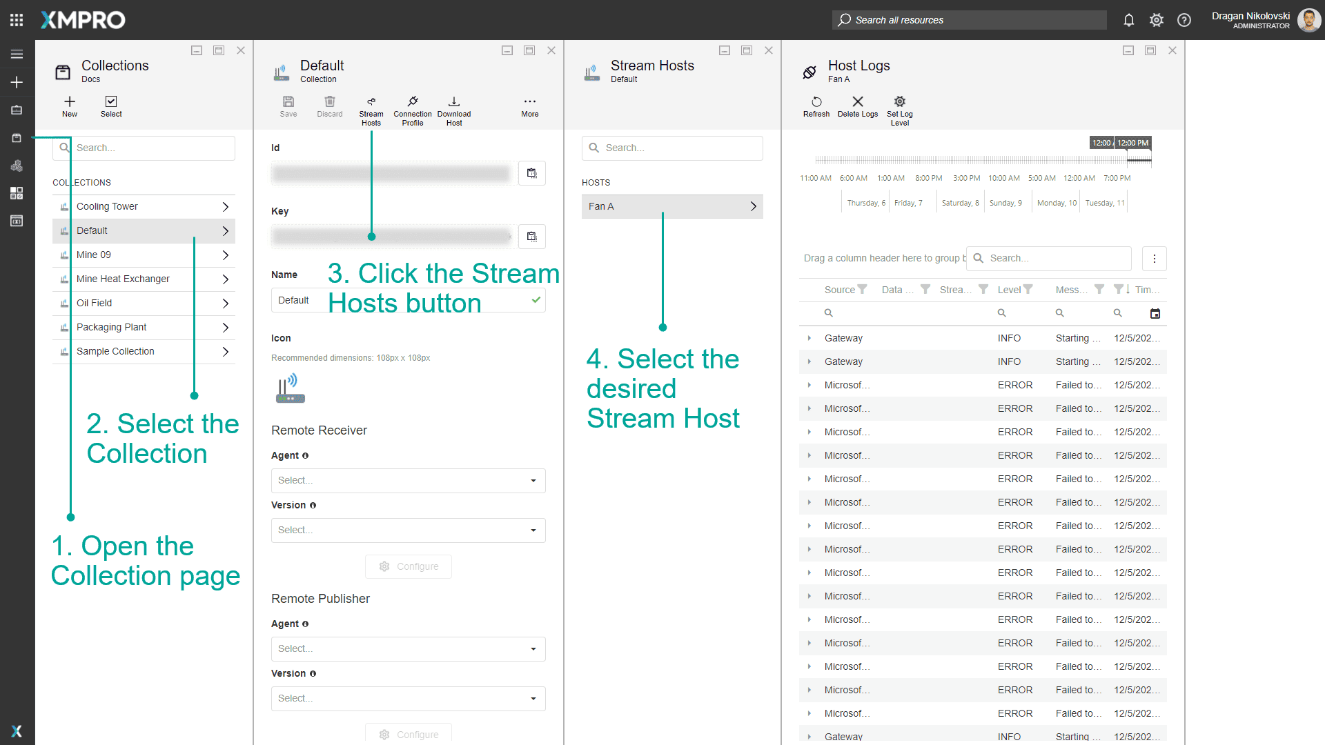 Stream Host Filter Logs